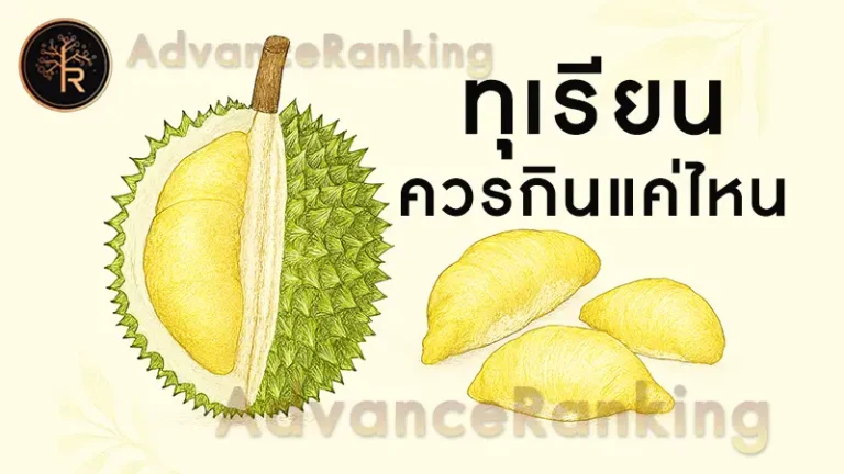 ทุเรียน ควรกินแค่ไหน