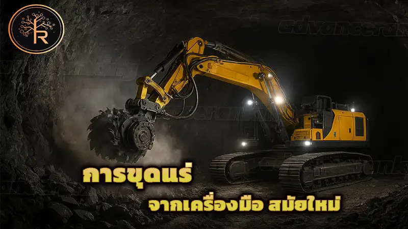 การขุดแร่ จากเครื่องมือ สมัยใหม่