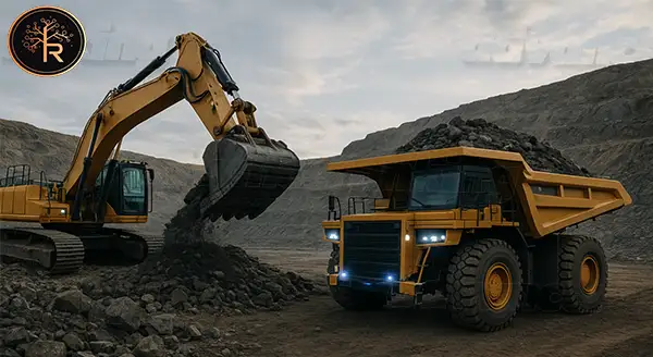 การขุดแร่ จากเครื่องมือ สมัยใหม่