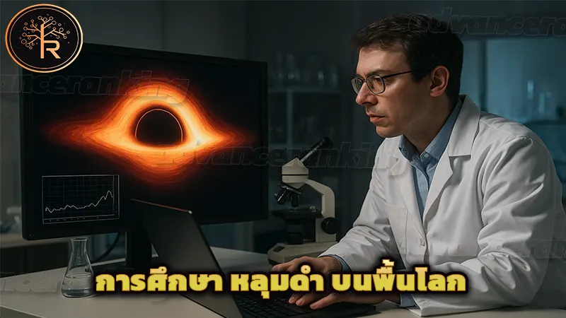 การศึกษา หลุมดำ บนพื้นโลก
