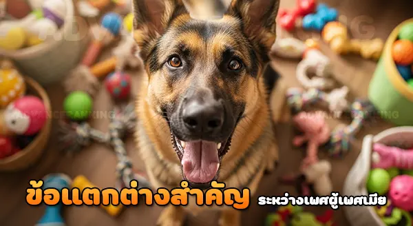 เลี้ยง เยอรมันเชพเพิร์ด เพศผู้เพศเมีย