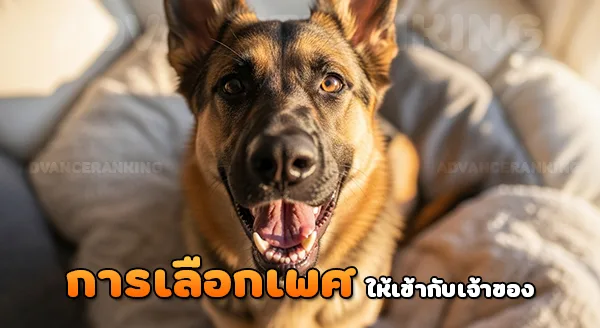 เลี้ยง เยอรมันเชพเพิร์ด เพศผู้เพศเมีย