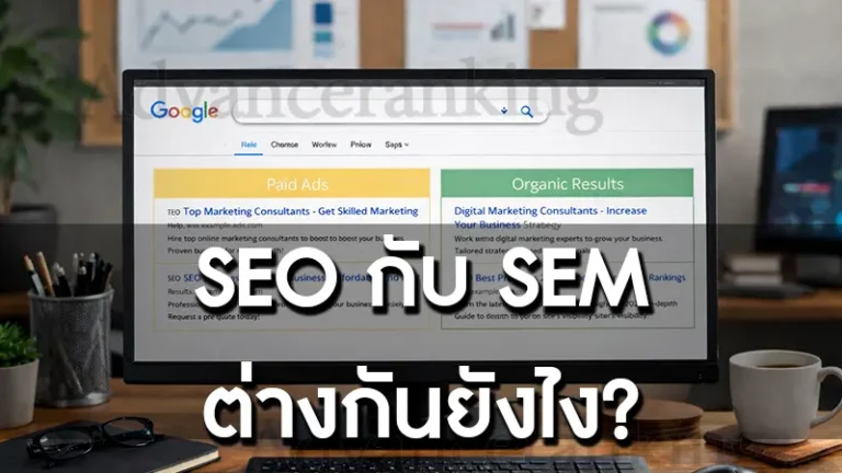 SEO กับ SEM ต่างกันยังไง