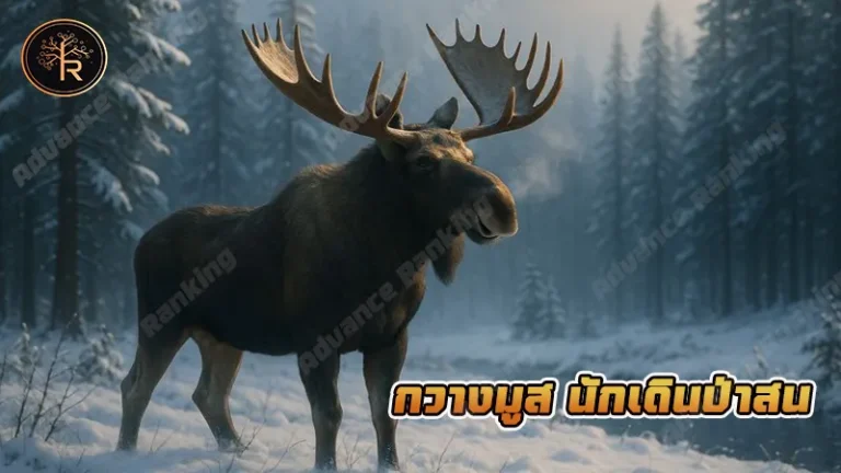 กวางมูส นักเดินป่าสน