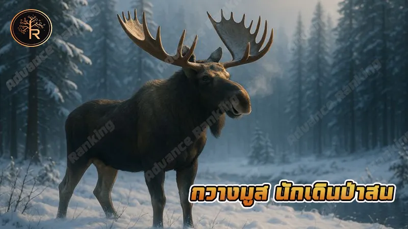 กวางมูส นักเดินป่าสน