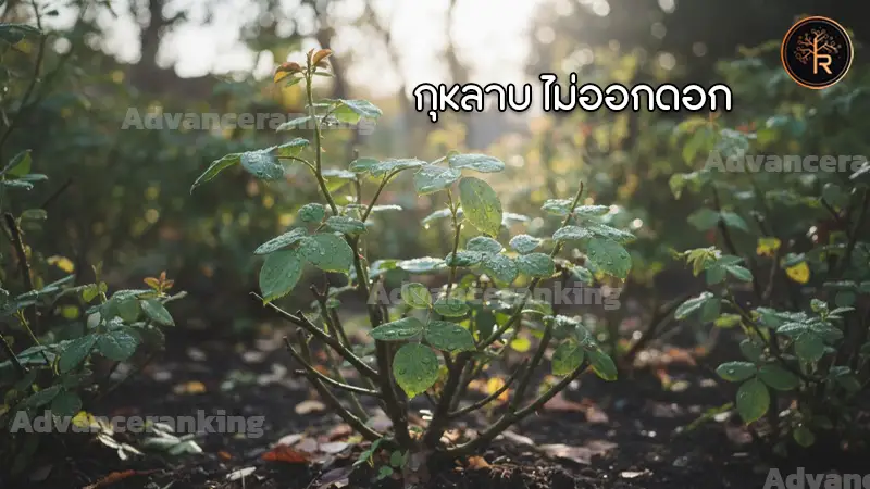 กุหลาบ ไม่ออกดอก