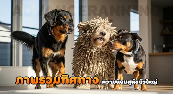 ความนิยม สุนัขขนาดใหญ่ ล่าสุด