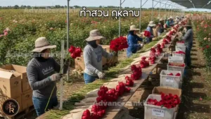 ทำสวน กุหลาบ