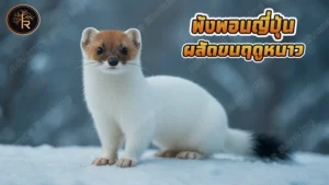 พังพอนญี่ปุ่น ผลัดขนฤดูหนาว