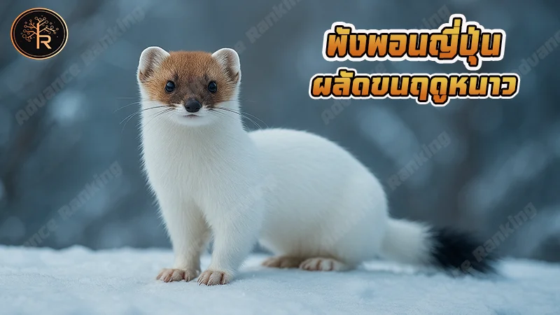 พังพอนญี่ปุ่น ผลัดขนฤดูหนาว นักล่าตัวจิ๋วประจำเกาะ