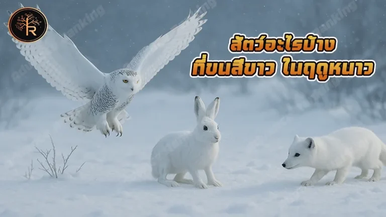 สัตว์อะไรบ้าง ที่ขนสีขาว ในฤดูหนาว