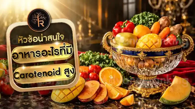 อาหารอะไรที่มี Carotenoid สูง