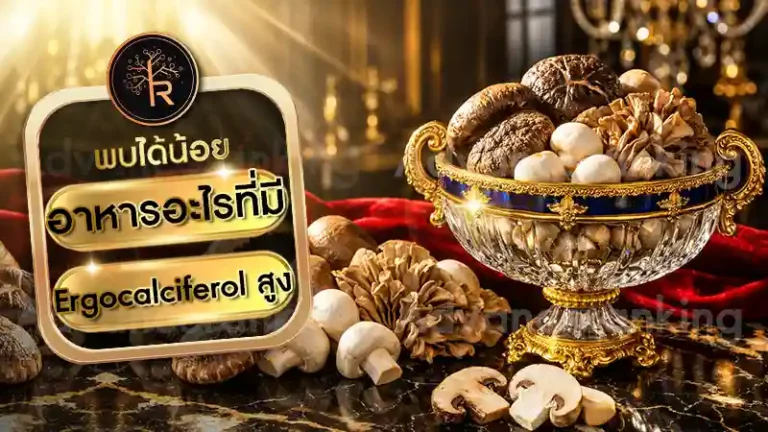 อาหารอะไรที่มี Ergocalciferol สูง