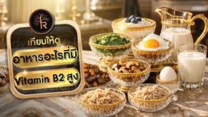 อาหารอะไรที่มี Vitamin B2 สูง