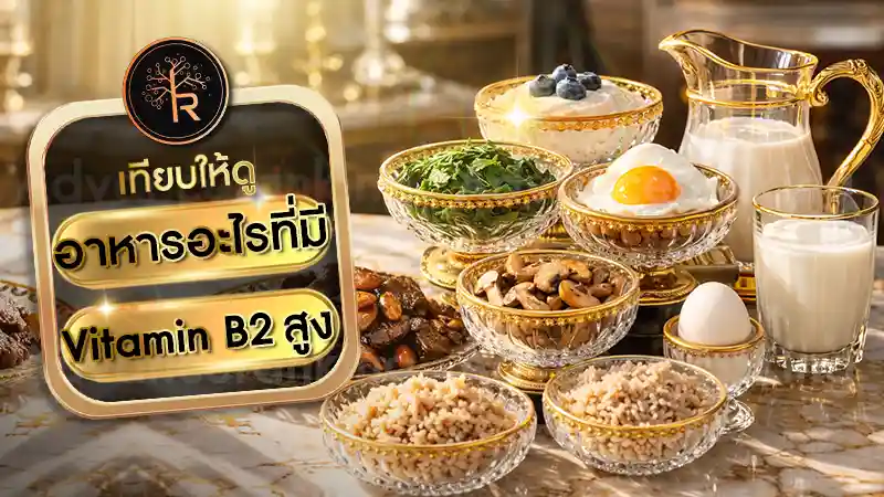 อาหารอะไรที่มี Vitamin B2 สูง