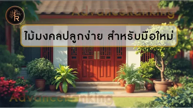 ไม้มงคลปลูกง่าย สำหรับมือใหม่