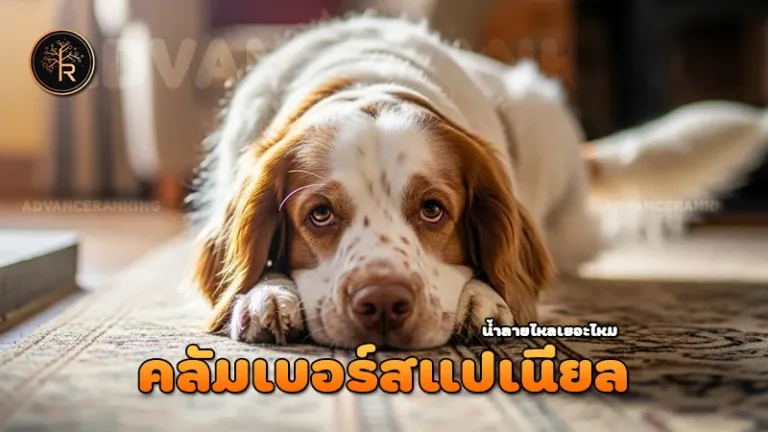 คลัมเบอร์สแปเนียล น้ำลายไหลเยอะไหม