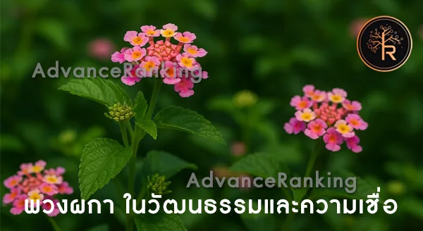 พวงผกา ดอกสีแดง