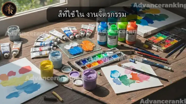 สีที่ใช้ใน งานจิตรกรรม