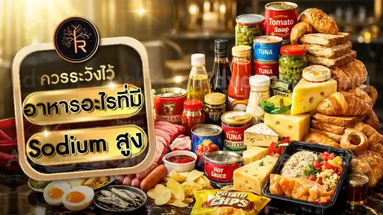 อาหารอะไรที่มี Sodium สูง