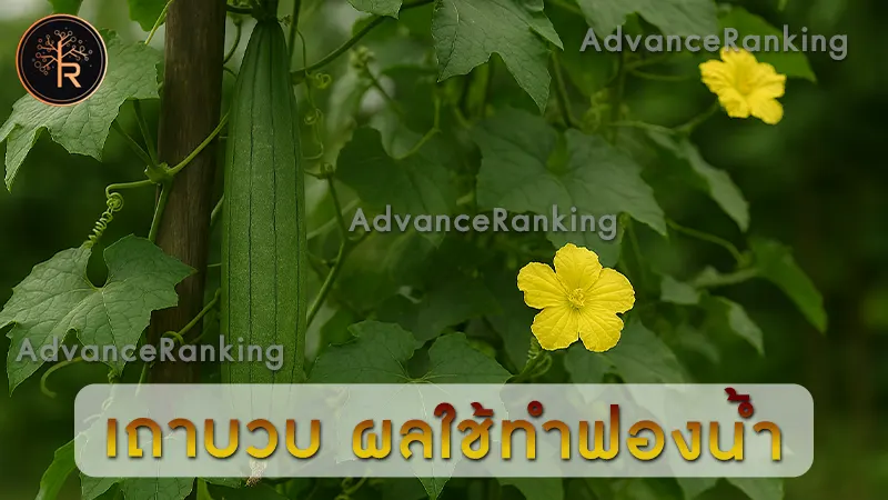 เถาบวบ ผลใช้ทำฟองน้ำ