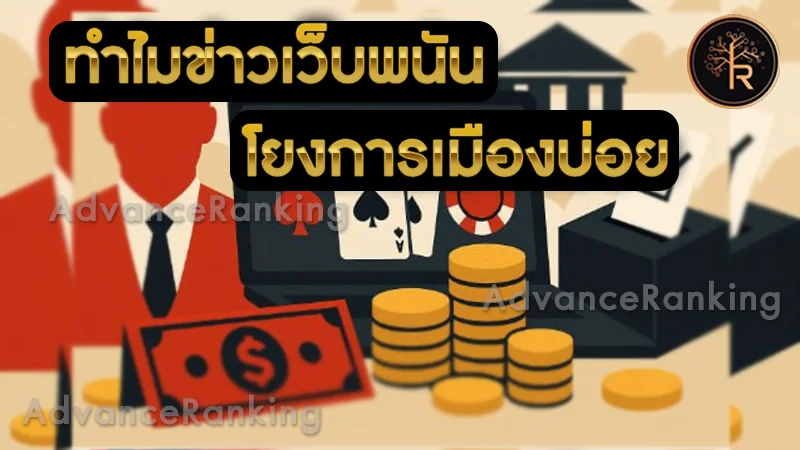 เจาะประเด็น ทำไมข่าวเว็บพนัน โยงการเมืองบ่อย