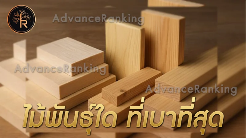 เปิดข้อมูล ไม้พันธุ์ใด ที่เบาที่สุด