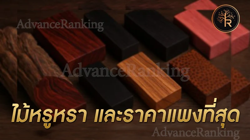 ไม้หรูหรา และราคาแพงที่สุด ไม้หายากที่มีมูลค่าสูง